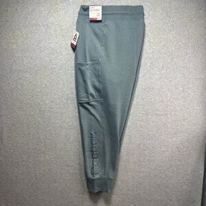 NWT REEBOK Jogger Pants Mens 2XL Sweatpants Teal Gray Blue Pockets Drawstring